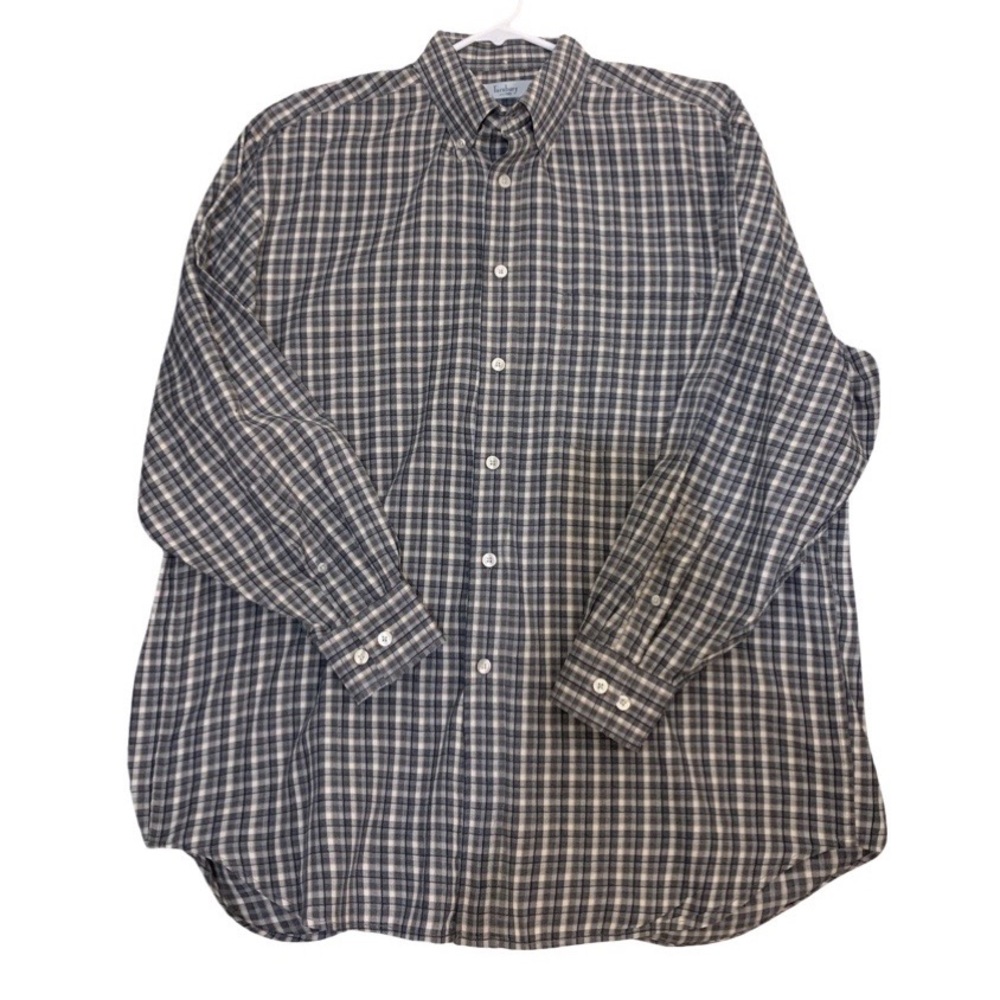 TURNBURY Long Sleeve Plaid Button Down Shirt - Sz L / 33
